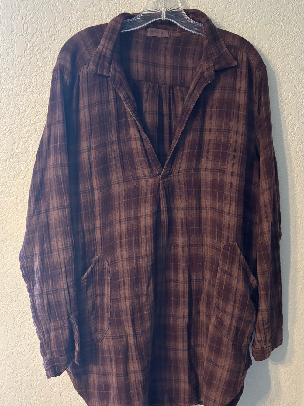 CP Shades Brown Knit Pullover shirt dress whimsigoth, ghazi, lagenlook XL - Picture 1 of 7